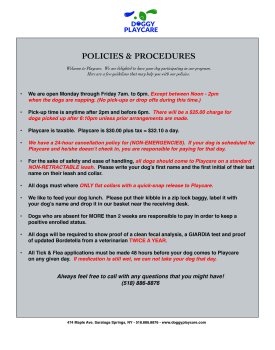 policies and procedures form
